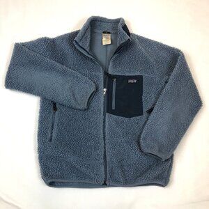 Patagonia Youth Retro-X Sherpa Fleece Full Zip Jacket Kids Size Large 12 11375